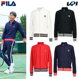 【全品10％OFFクーポン▼】フィラ FILA テニスウェア メンズ トラックジャケット ストライプジャガードジャケット VM5627 2023FW