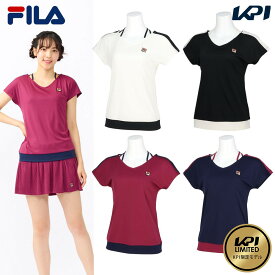 【全品10％OFFクーポン▼】「あす楽対応」【別注数量限定】フィラ FILA テニスウェア レディース ゲームシャツ KPI限定コラボモデル VL2758 2023FW『即日出荷』