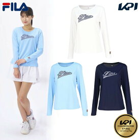 【全品10％OFFクーポン▼】「あす楽対応」フィラ FILA テニスウェア レディース アップリケロングスリーブTシャツ KPI限定コラボモデル VL2891 2024SS 『即日出荷』