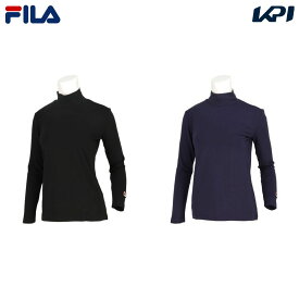 【全品10％OFFクーポン▼】フィラ FILA テニスウェア レディース 保温ハイネックロングスリーブシャツ VL8040 2024SS