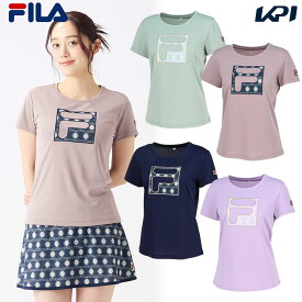 フィラ FILA テニスウェア レディース アップリケTシャツ EL0005 2025SS