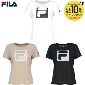 フィラ FILA テニスウェア レディース アップリケTシャツ EL0059 2025SS