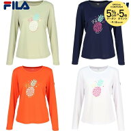 フィラ FILA テニスウェア レディース ロングスリーブグラフィックTシャツ CZ6SGW010 2026SS