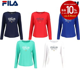 【10%OFFクーポン対象】フィラ FILA テニスウェア レディース ロングスリーブグラフィックTシャツ CZ6SGW043 2026SS 3月上旬発売予定※予約