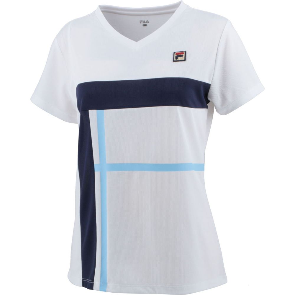安価安価フィラ FILA テニスウェア レディース ゲームシャツ VL2598 2023SS レディースウェア 