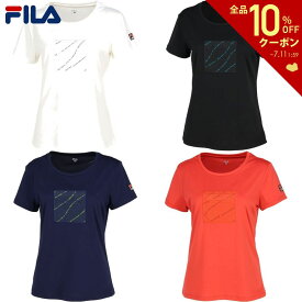 フィラ FILA テニスウェア レディース アップリケTシャツ VL2685 2023FW