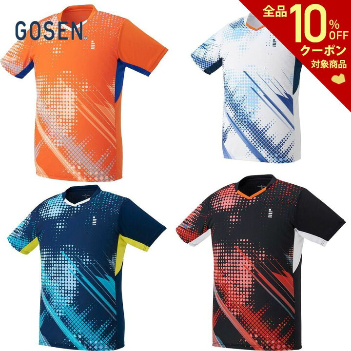 新作人気 ゴーセン GOSEN テニスウェア ユニセックス ゲームシャツ