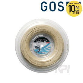 【全品10％OFFクーポン】GOSEN（ゴーセン）「TECGUT MULTI CX 17(テックガット マルチCX 17) 240mロール TS6612」硬式テニスストリング（ガット）