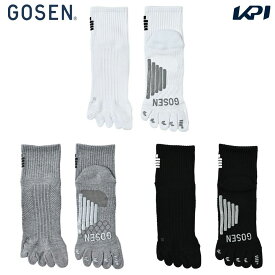 【全品10％OFFクーポン】ゴーセン GOSEN テニスアクセサリー ユニセックス 高機能ソックス（5本指） F2504