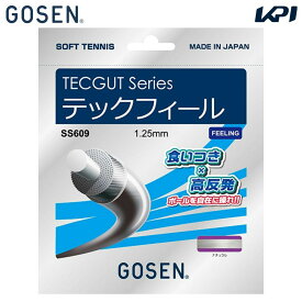 【全品10％OFFクーポン】ゴーセン GOSEN ソフトテニスガット・ストリング TECFEEL テックフィール SS609