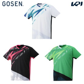 【全品10％OFFクーポン▼】ゴーセン GOSEN テニスウェア ユニセックス ゲームシャツ T2402 2024SS