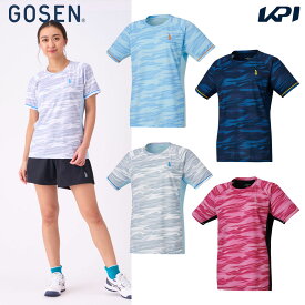 【10％OFFクーポン対象】ゴーセン GOSEN テニスウェア レディース ゲームシャツ T2453 2024FW