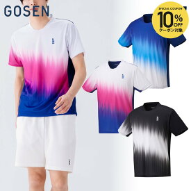 【10%OFFクーポン対象】ゴーセン GOSEN テニスウェア ユニセックス ゲームシャツ T2540 2025FW