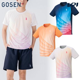 【10％OFFクーポン対象】ゴーセン GOSEN テニスウェア ユニセックス ゲームシャツ T2550 2025FW