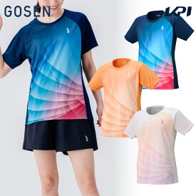 【10％OFFクーポン対象】ゴーセン GOSEN テニスウェア レディース レディースゲームシャツ T2551 2025FW