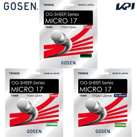 【全品10％OFFクーポン】ゴーセン GOSEN テニスガット・ストリング MICRO 17 ミクロ 17 TS404