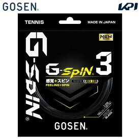 ゴーセン GOSEN 硬式テニスガット・ストリング G-SPIN3 16l ジー・スピン3 16L 単張 TSGS30