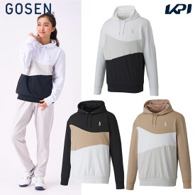 【10％OFFクーポン対象】ゴーセン GOSEN テニスウェア ユニセックス 裏起毛ストレッチパーカー W2442 2024FW