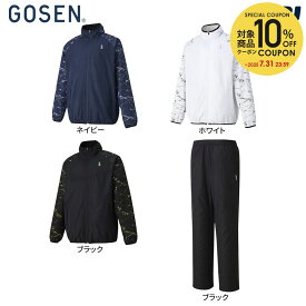 【10％OFFクーポン対象〜7/20】ゴーセン GOSEN テニスウェア ユニセックス 【上下セット】ウィンドウォーマージャケット Y2340＋パンツY2342(ブラック) Y2340-Y2342 2023FW