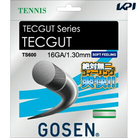 【全品10％OFFクーポン】GOSEN（ゴーセン）「テックガット16」ts600硬式テニスストリング（ガット）【KPI】