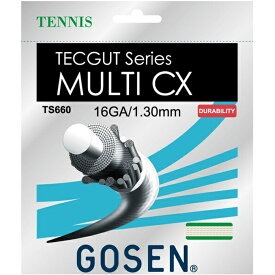 【全品10％OFFクーポン】GOSEN（ゴーセン）「テックガット マルチCX 16」TS660 硬式テニスストリング（ガット）