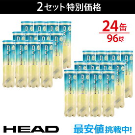 HEAD(ヘッド)「HEAD PRO（ヘッドプロ）4球入り2箱(24缶/96球） 571714」テニスボール