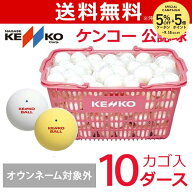 【ネーム入れ対象外】ケンコー 公認球 ソフトテニスボールかご入りセット 10ダース（ソフトテニスボール…