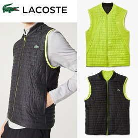 【全品10％OFFクーポン▼】「あす楽対応」ラコステ LACOSTE テニスウェア メンズ ブルゾン リバーシブルパッデッドベスト BH9266L 2022FW『即日出荷』