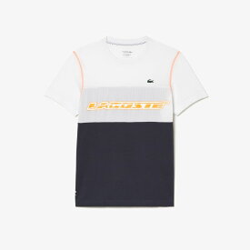 【全品10％OFFクーポン▼】「あす楽対応」ラコステ LACOSTE テニスウェア メンズ 『ダニール・メドベージェフ』ウルトラドライカラーブロックTシャツ TH5197-10-WYI 2023SS 『即日出荷』