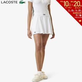 【全品10％OFFクーポン▼】「あす楽対応」ラコステ LACOSTE テニスウェア レディース 前後切り替えインナースパッツ付きテニススカート JF1035-99-PI2 2023FW 『即日出荷』