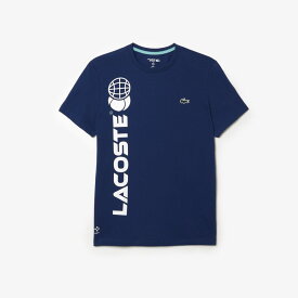 【全品10％OFFクーポン▼】「あす楽対応」ラコステ LACOSTE テニスウェア メンズ 『ダニール・メドベージェフ』クルーネックTシャツ TH1795-10-F9F 2023FW 『即日出荷』