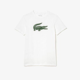 「あす楽対応」ラコステ LACOSTE テニスウェア メンズ コットンブレンドウルトラドライロゴプリントTシャツ TH2042-99-737 2023FW 『即日出荷』