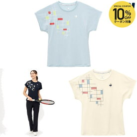 【全品10％OFFクーポン】ルコック le coq sportif テニスウェア レディース 接触冷感グラフィックゲームシャツ LN5SHT50L 2025SS