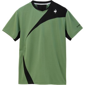 ルコック le coq sportif テニスウェア メンズ 素材切替ゲームシャツ QTMXJA04 2024SS