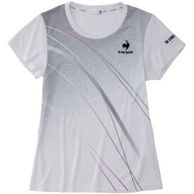 【全品10％OFFクーポン▼】「あす楽対応」ルコック le coq sportif テニスウェア レディース チーム グラフィック ゲームシャツ TEAM GRAPHIC GAME SHIRT QTWTJA93 2020SS『即日出荷』