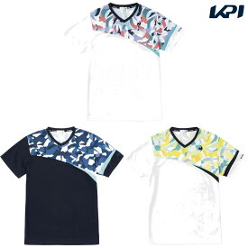 【全品10％OFFクーポン▼】「あす楽対応」ルコック le coq sportif テニスウェア メンズ SUNSCREEN グラフィックゲームシャツ QTMVJA01 2023SS『即日出荷』