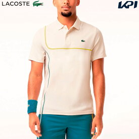 【全品10％OFFクーポン▼】「あす楽対応」ラコステ LACOSTE テニスウェア メンズ アシンメトリーウルトラドライポロシャツ DH7362-99-AVX 2024SS 『即日出荷』