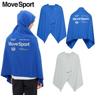 「ポスト投函便で送料無料」MOVESPORT ムーブスポーツ 冷感遮熱ポンチョ UPF50+ 着る日傘 スポーツ マル…