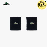 ラコステ LACOSTE テニスアクセサリー ユニセックス ブークレコットンジャージリストバンド ブラック - 0…