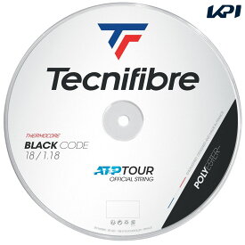 【全品10％OFFクーポン▼】「あす楽対応」テクニファイバー Tecnifibre テニスガット・ストリング BLACK CODE （ブラックコード） 1.18mm 200mロール TFR410 TFSR401 『即日出荷』