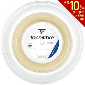【対象商品10％OFFクーポン〜6/27】テクニファイバー Tecnifibre テニスガット・ストリング XR3（エックスアール3） 1.25mm 200mロール TFR215 TFSR202