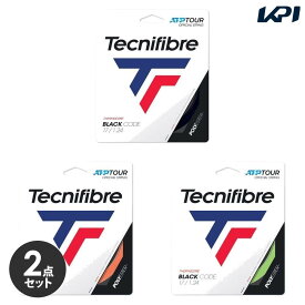【2個セット】『即日出荷』テクニファイバー Tecnifibre テニスガット・ストリング BLACK CODE （ブラックコード） 1.24mm TFG411 TFSG401