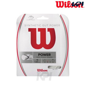 『即日出荷』Wilson（ウイルソン）「SYNTHETIC GUT POWER 16（シンセティック・ガット・パワー16） WRZ945100」硬式テニスストリング（ガット）