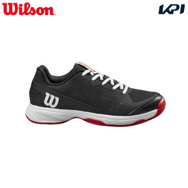 【全品10％OFFクーポン▼】ウイルソン Wilson テニスシューズ ジュニア RUSH PRO JR L Black/RD/Wh ラッシュプロ WRS333010