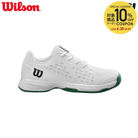 【10％OFFクーポン対象】ウイルソン Wilson テニスシューズ ジュニア RUSH PRO JR L White ラッシュプロ オールコート用 WRS335280U