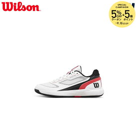 ウイルソン Wilson ジュニア テニスシューズ RUSH PRO 5 JR Wh/Rd/Black ラッシュプロ5 WRS338780U