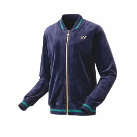 ヨネックス YONEX テニスウェア レディース 【上下セット】Beauty＆Bloom ベロアジャケット 58109＋パンツ 68109 ミッドナイト 58109-68109-170 2024FW