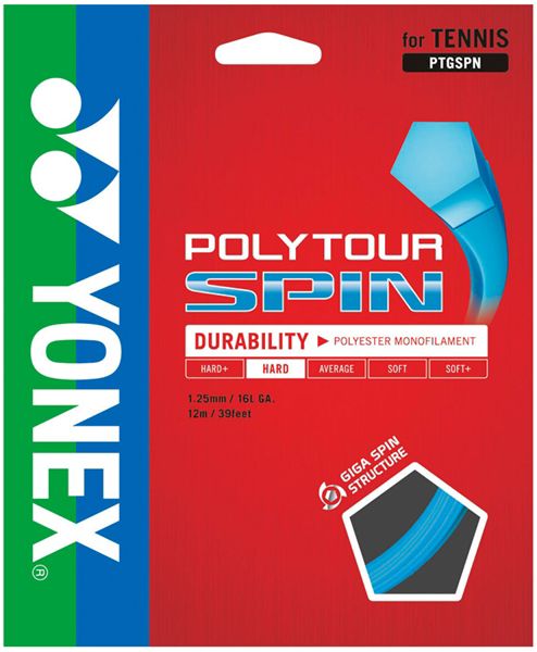 楽天市場】YONEX（ヨネックス）「POLY TOUR SPIN（ポリツアースピン 