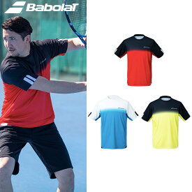 バボラ Babolat テニスウェア メンズ CLUB SHORT SLEEVE SHIRT ショートスリーブシャツ BUG1310C 2021SS