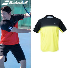 「あす楽対応」バボラ Babolat テニスウェア メンズ CLUB SHORT SLEEVE SHIRT ショートスリーブシャツ BUG1310C 2021SS『即日出荷』